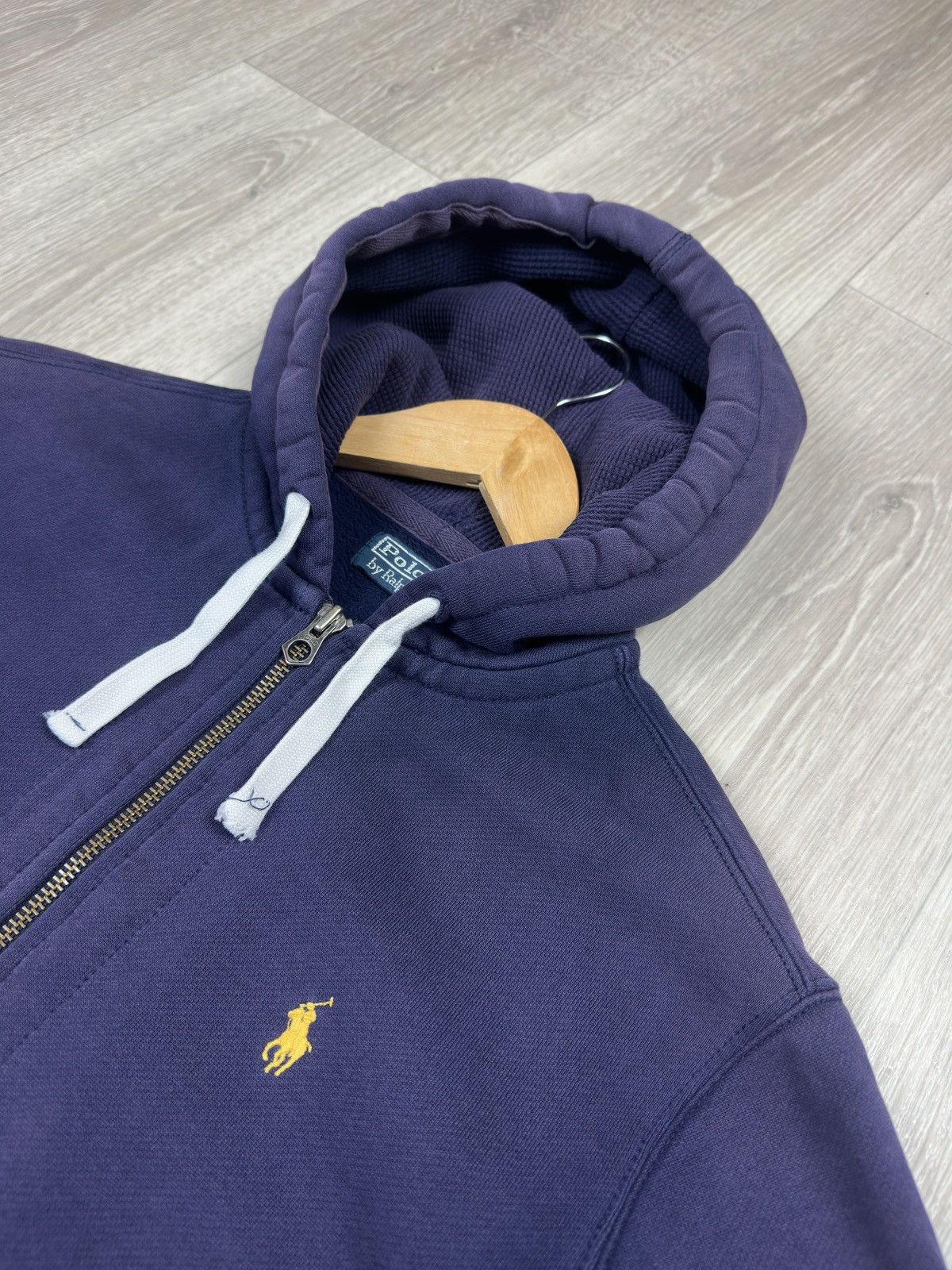 Polo Ralph Lauren Vintage Polo Ralph Lauren Zip Up Distressed Hoodie Size M Size US M / EU 48-50 / 2 - 4 Thumbnail