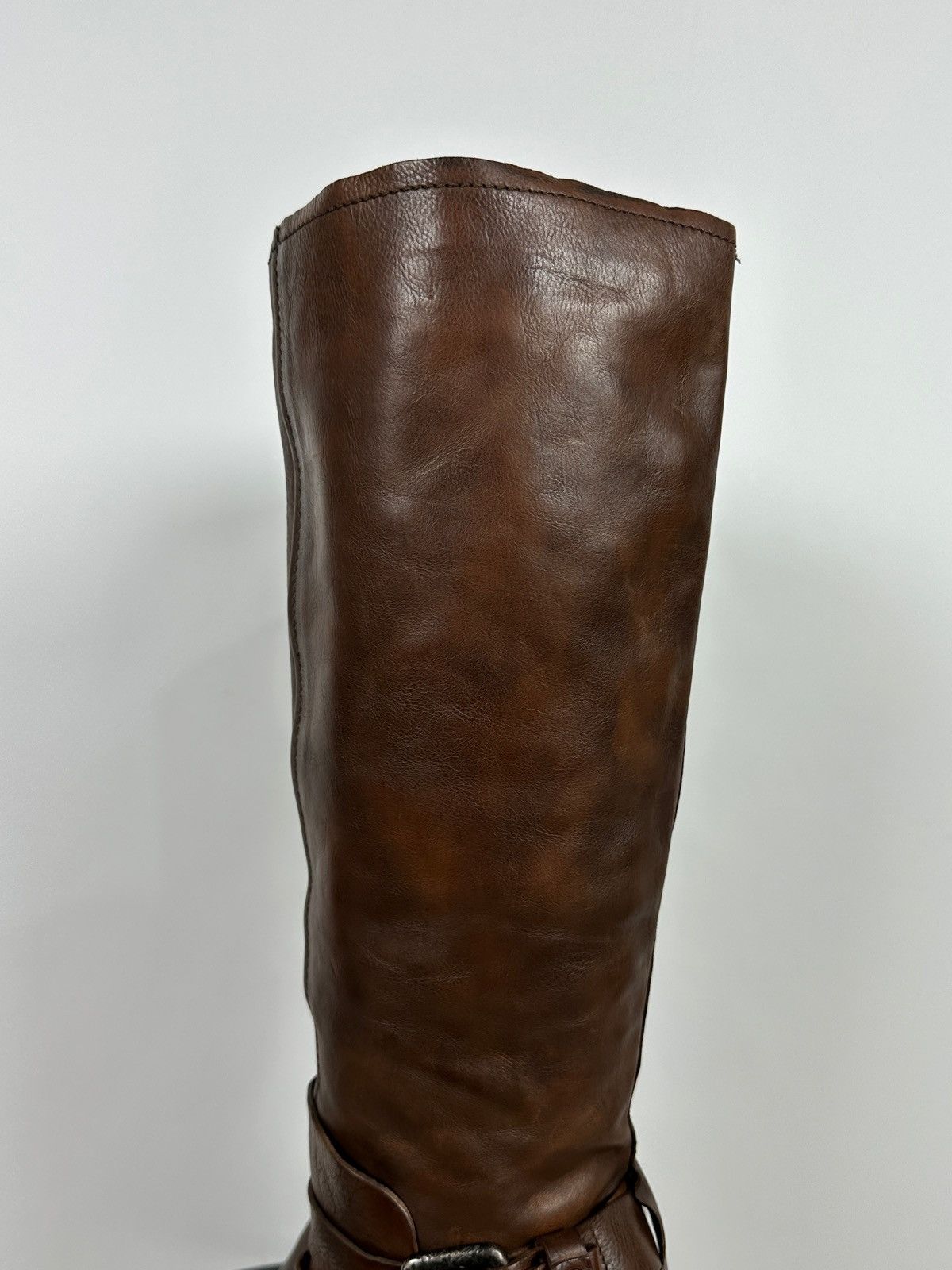 A.S.98 A.S.98. Airstep Brown Leather Knee High Boots Moto Style Size US 9 / IT 39 - 12 Thumbnail