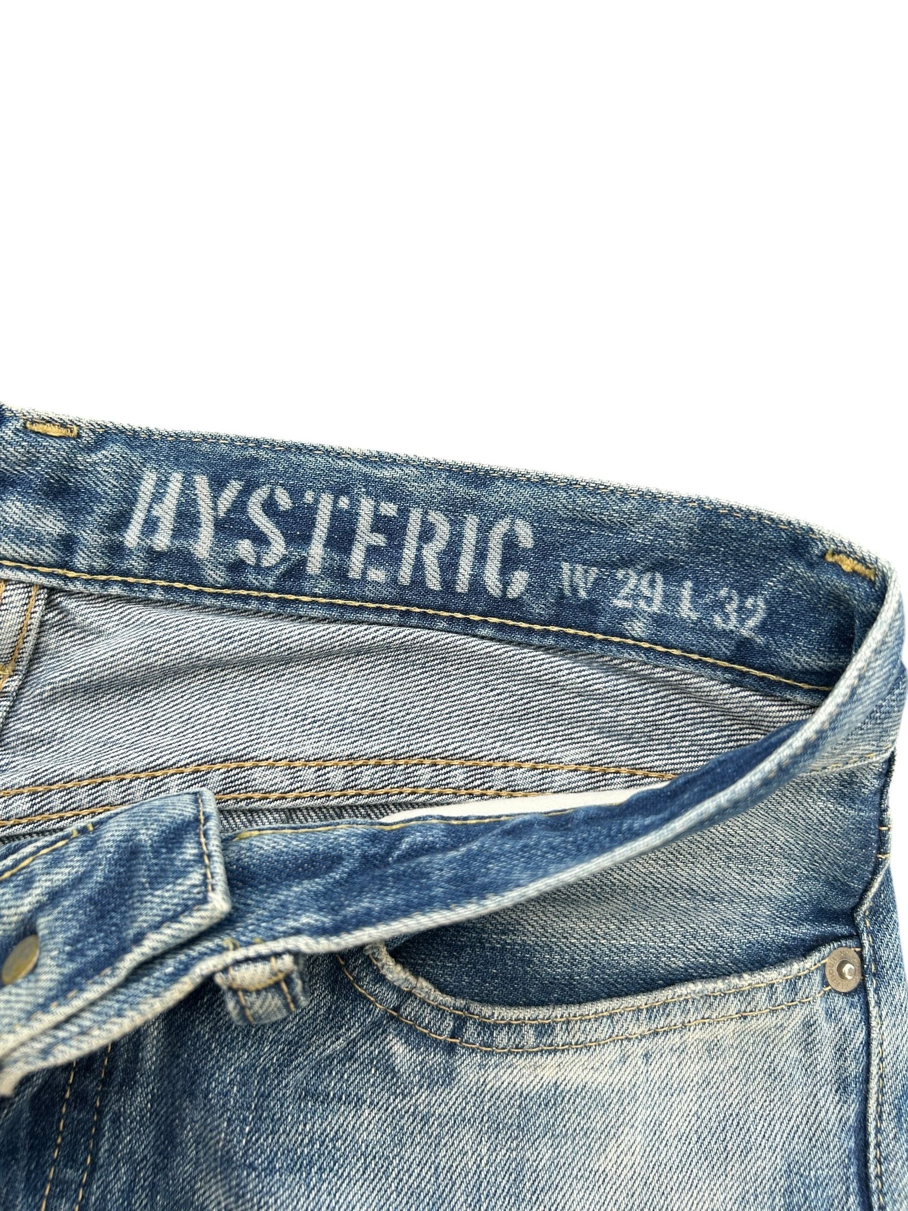 Hysteric Glamour × Japanese Brand × Vintage Hysteric Glamour Selvedge Punk Distressed Vtg Denim Jeans Size US 30 / EU 46 - 11 Thumbnail