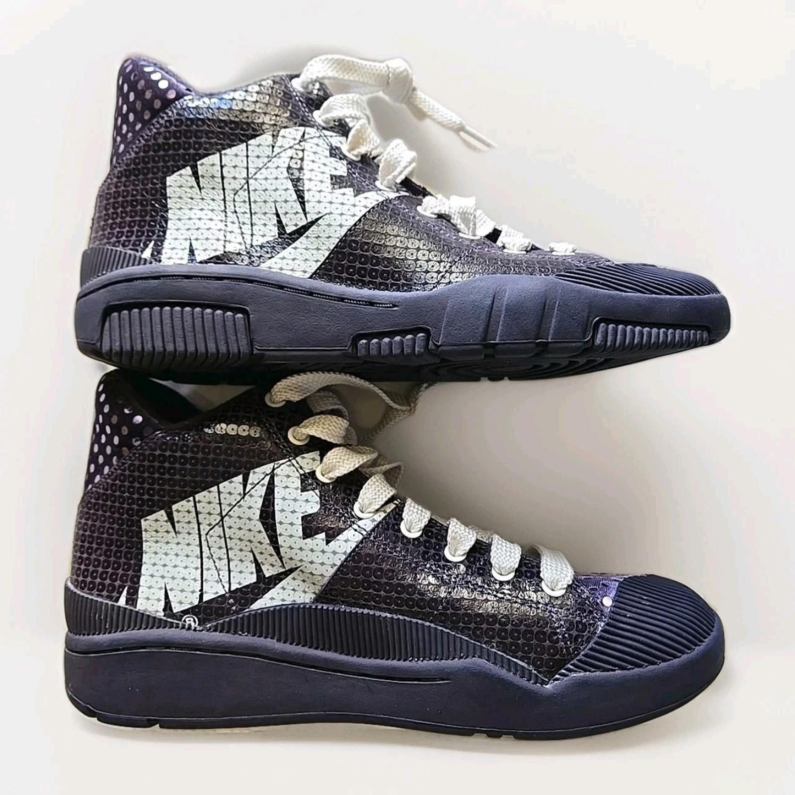 Nike Nike Outbreak High Top Purple Sequin Shoes Sneakers 9.5 Size US 9.5 / IT 39.5 - 1 Thumbnail