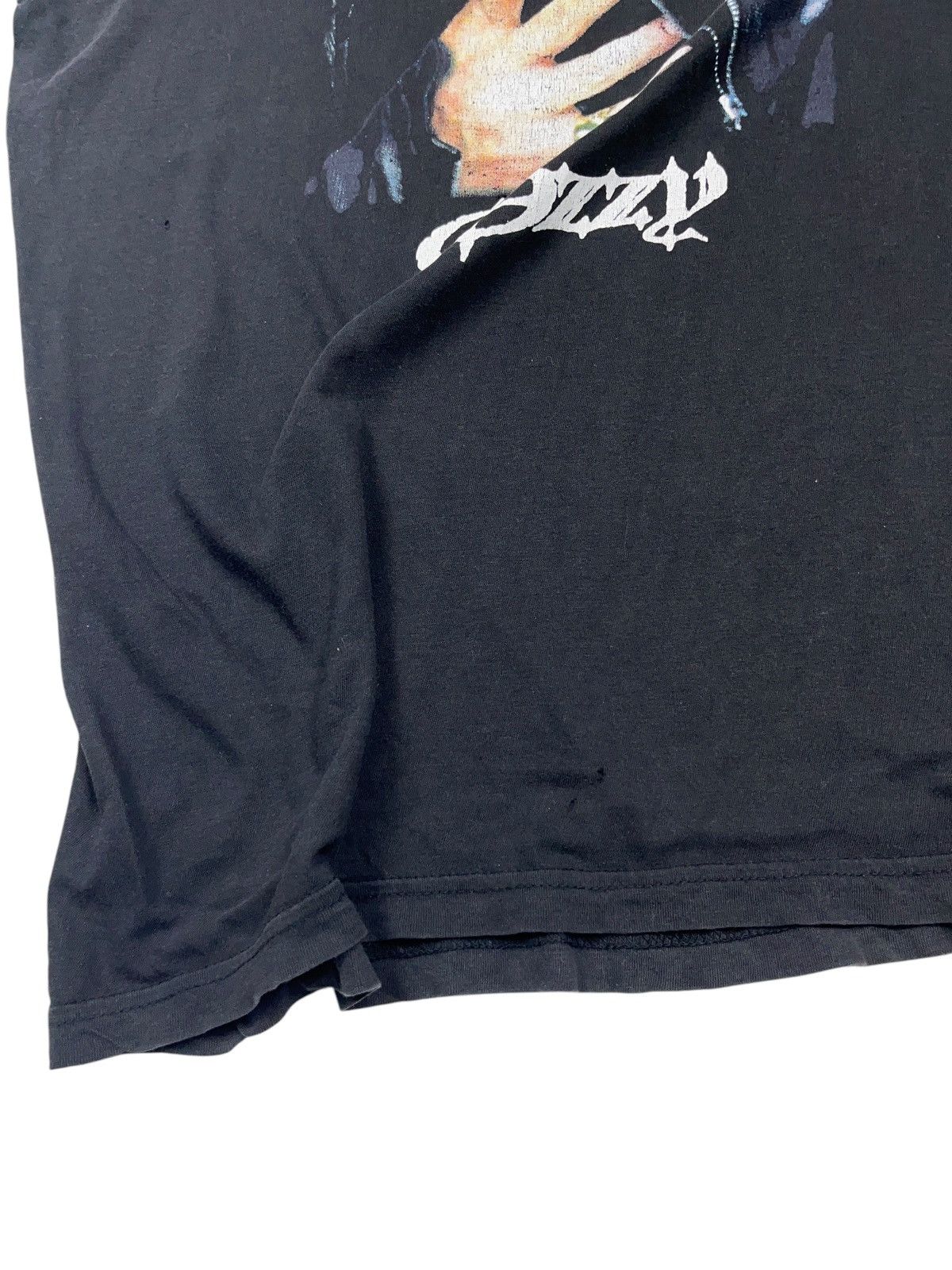 Band Tees Vintage 90s Distressed Ozzy Osbourne T-shirt Size US XXL / EU 58 / 5 - 3 Thumbnail