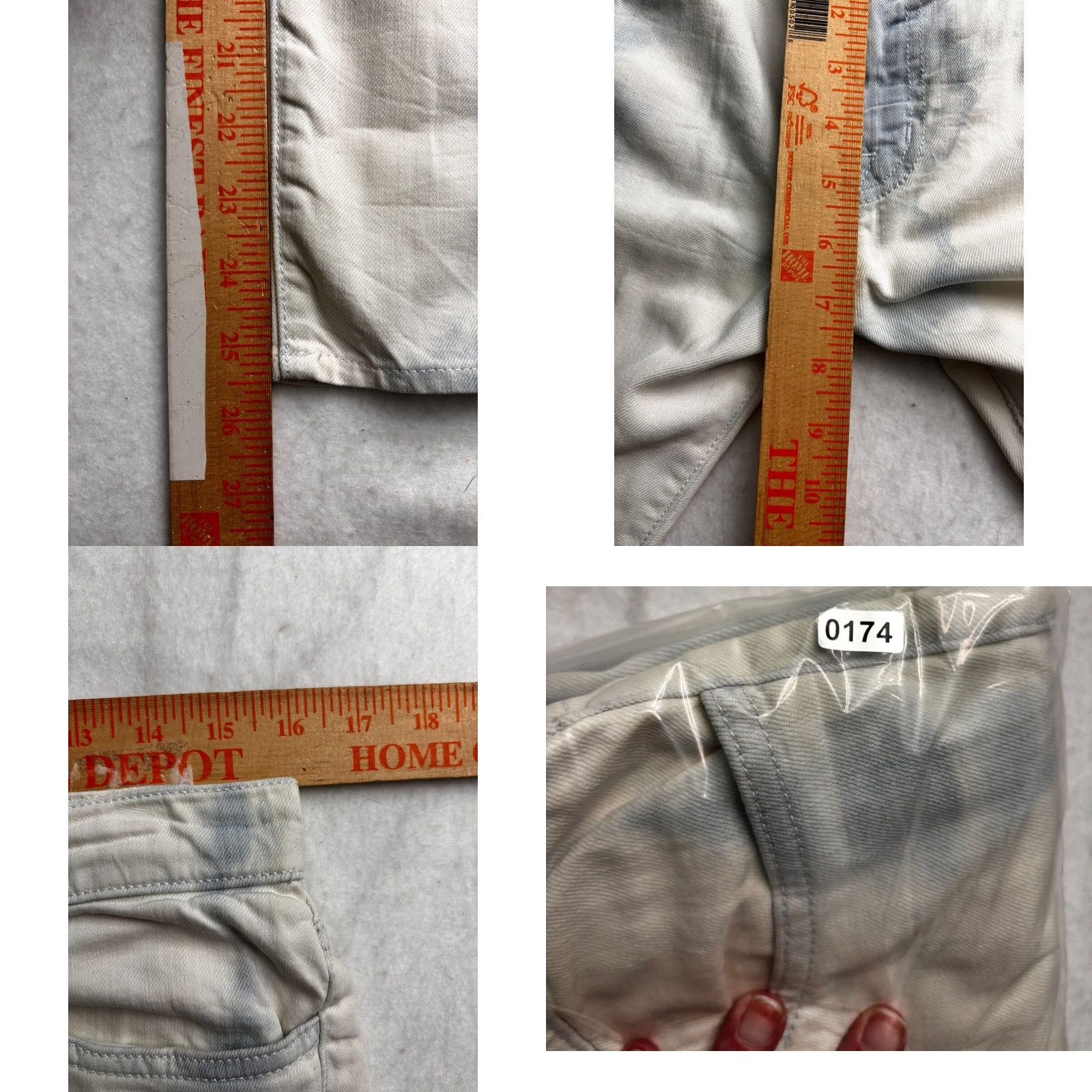 J Brand J Brand Jeans Womens 28 Blue JANIS Low Rise Skinny Bleached Tie Dye Wash Women 32x25 Size 28" / US 6 / IT 42 - 8 Thumbnail
