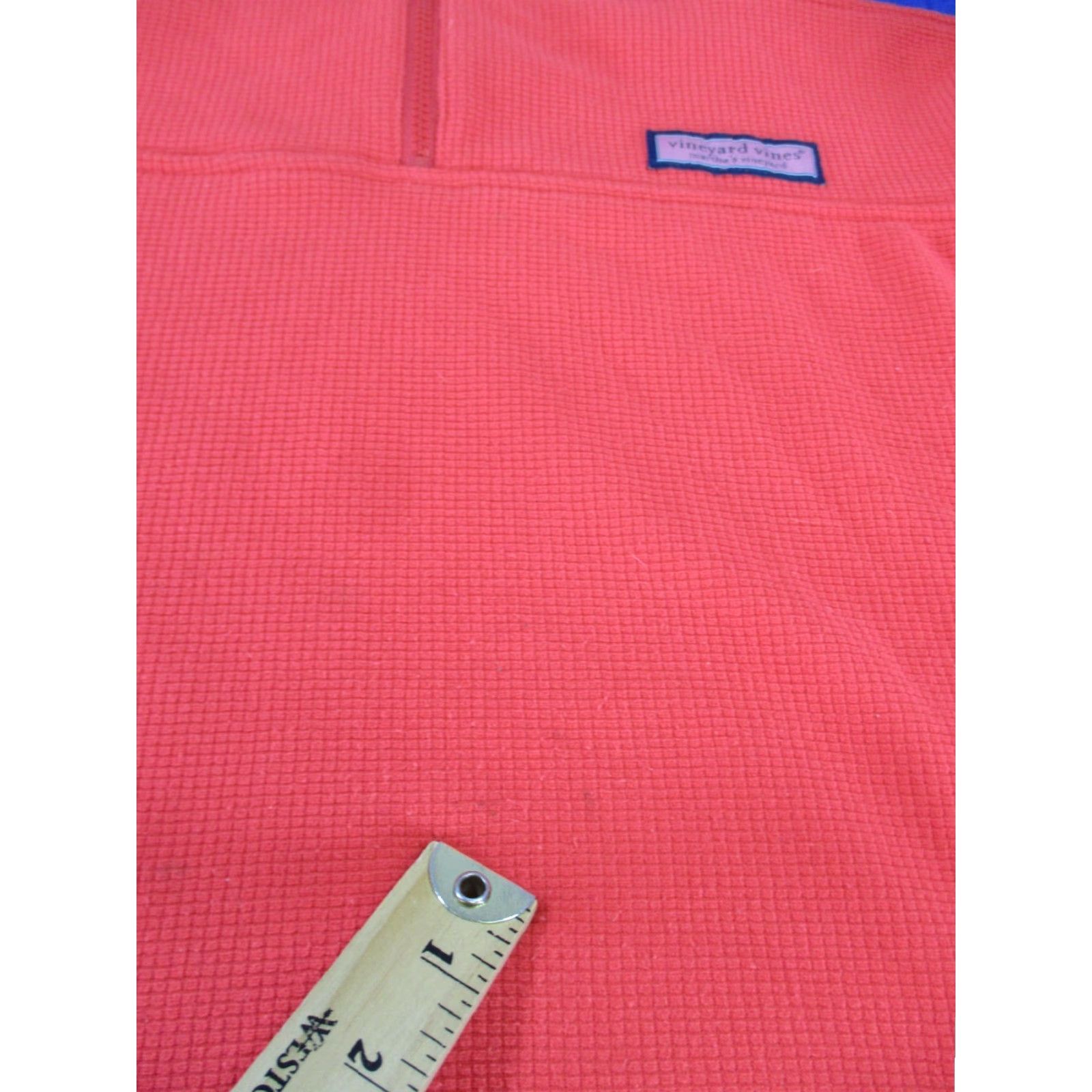 Vineyard Vines Vineyard Vines Jacket Mens Large Red Blue Waffle Knit Fleece, Windbreaker, Leather? Wait. Size US L / EU 52-54 / 3 - 4 Thumbnail