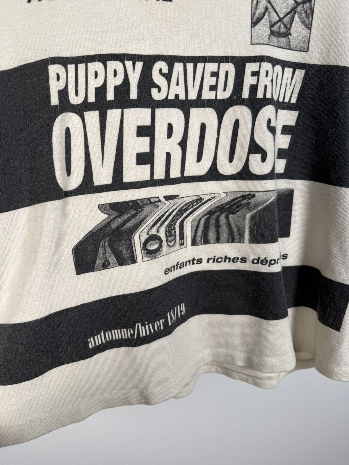 Enfants Riches Deprimes GRAIL💉 OG FALL/WINTER 2018-19 "PUPPY SAVED FROM OVERDOSE" Size US XL / EU 56 / 4 - 4 Thumbnail