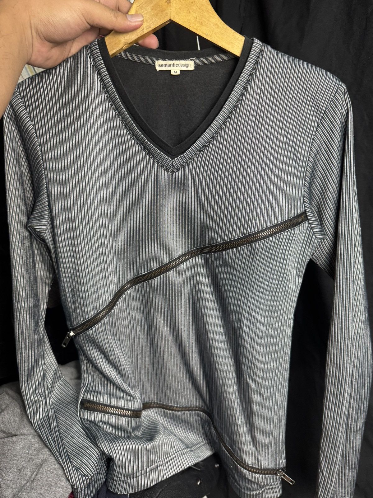 14th Addiction × KMRii × semanticdesign Archived Double Layers Zipper Semanticdesign long sleeve Size US M / EU 48-50 / 2 - 4 Thumbnail