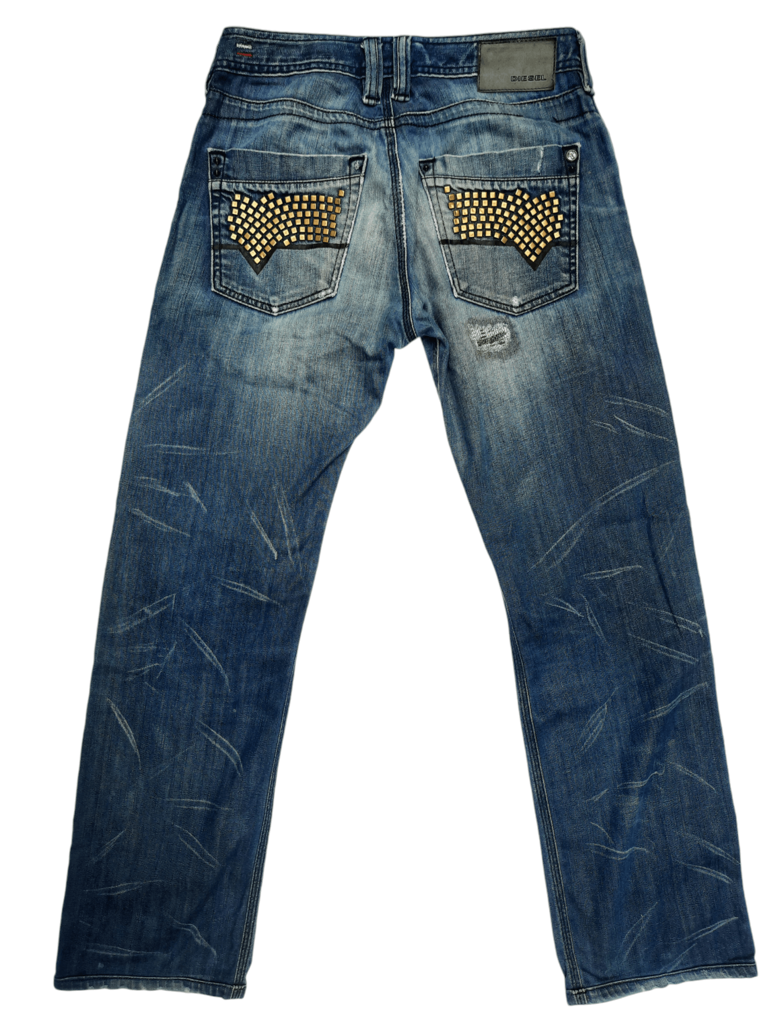 Diesel "DIESEL" distressed denim Size US 29 - 7 Thumbnail