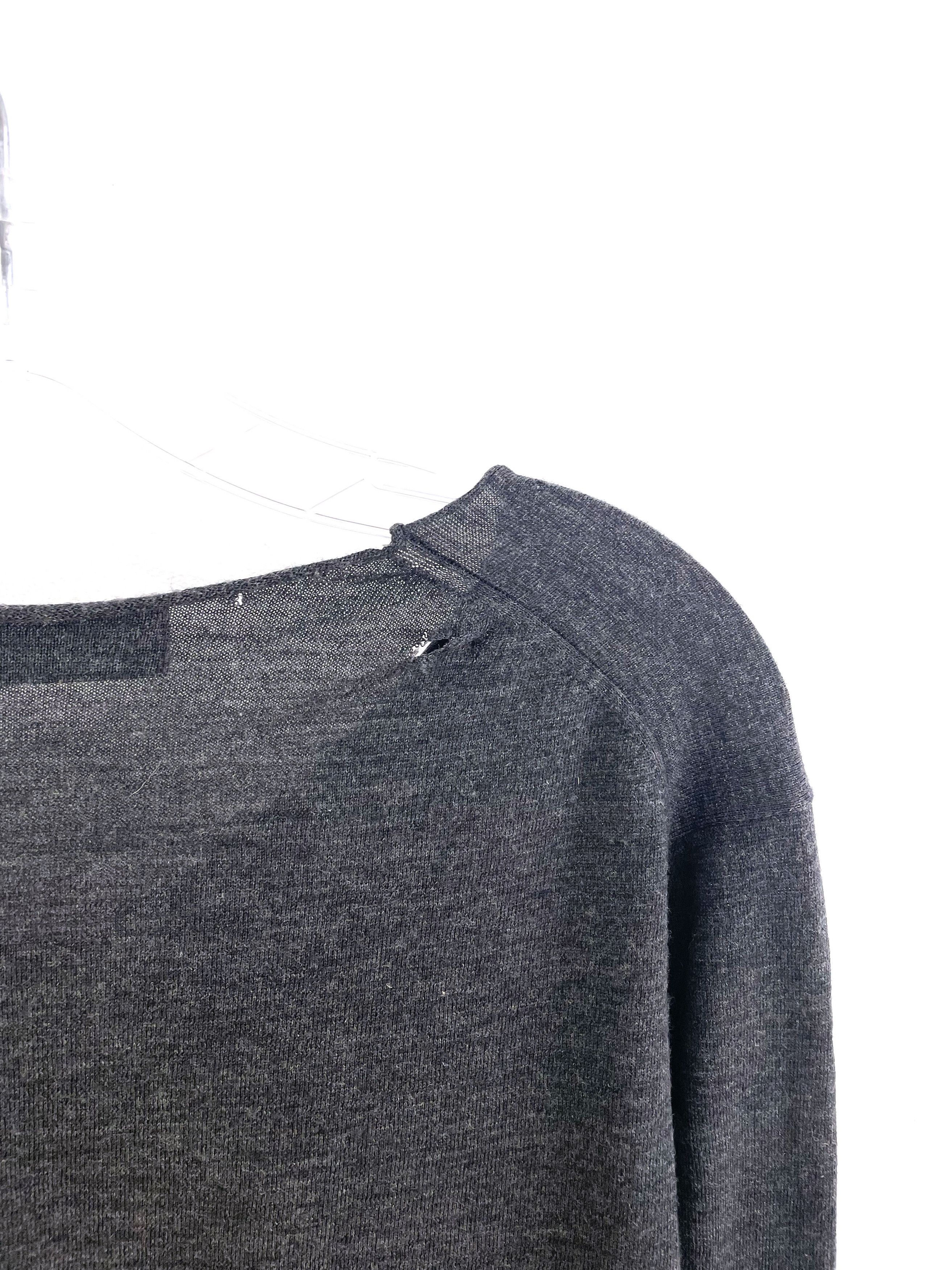 Yohji Yamamoto AW06 Distressed Wool Sweater Size US S / EU 44-46 / 1 - 9 Thumbnail