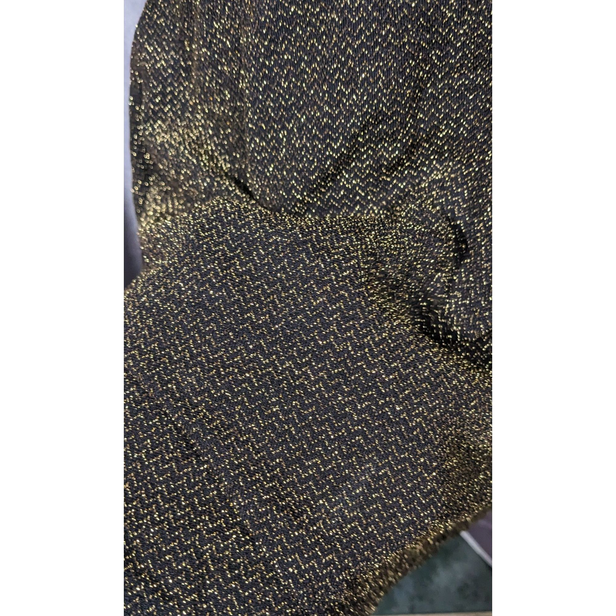 Other Material Girl Gothic Glam 80s Style Black And Gold Mesh Top Size S / US 4 / IT 40 - 8 Thumbnail