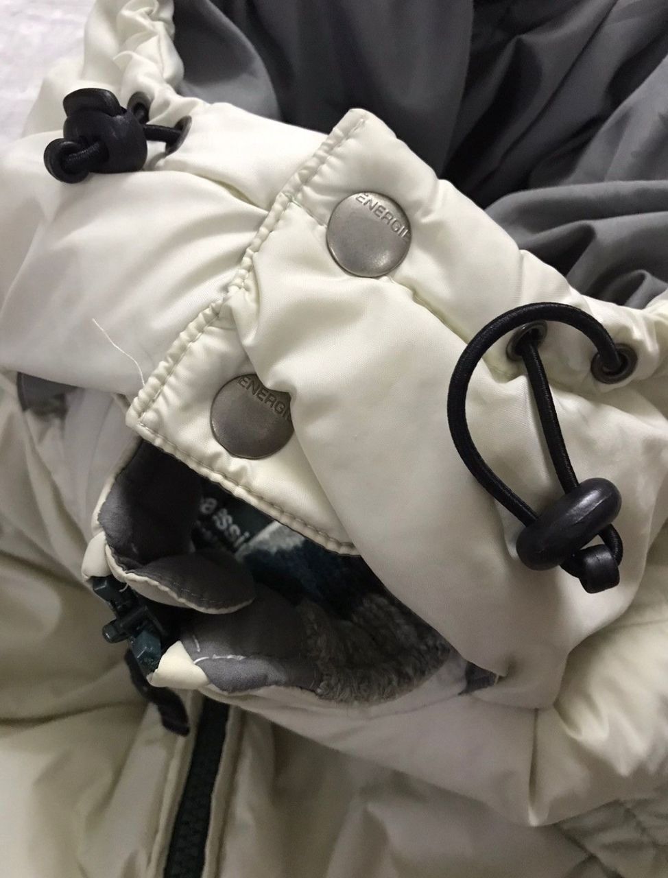 Energie × Japanese Brand Japanese Energie Down Hoodie Zipper Jacket Size L / US 10 / IT 46 - 7 Thumbnail