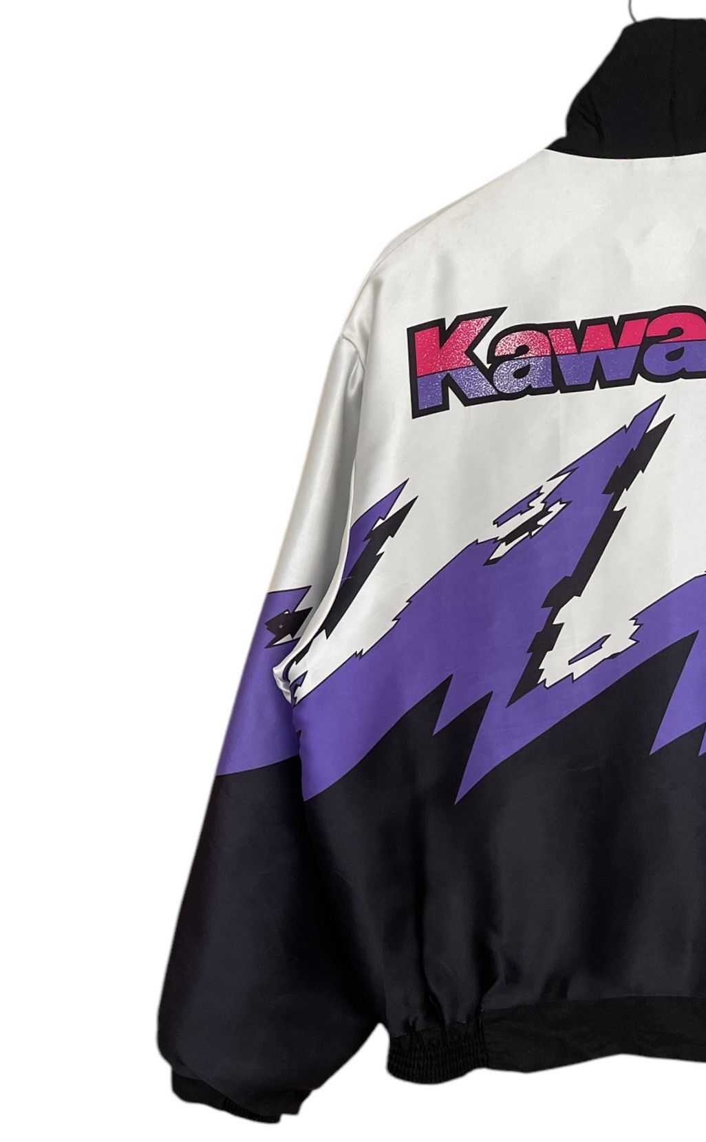 Vintage Vintage Brand Racing Kawasaki Motorcycle Jacket 1990s Size US L / EU 52-54 / 3 - 5 Thumbnail