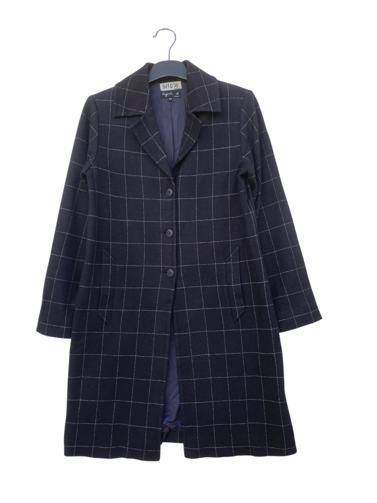 agnes b. AGNES B PLAID LONG JACKET Size S / US 4 / IT 40 - 1 Thumbnail