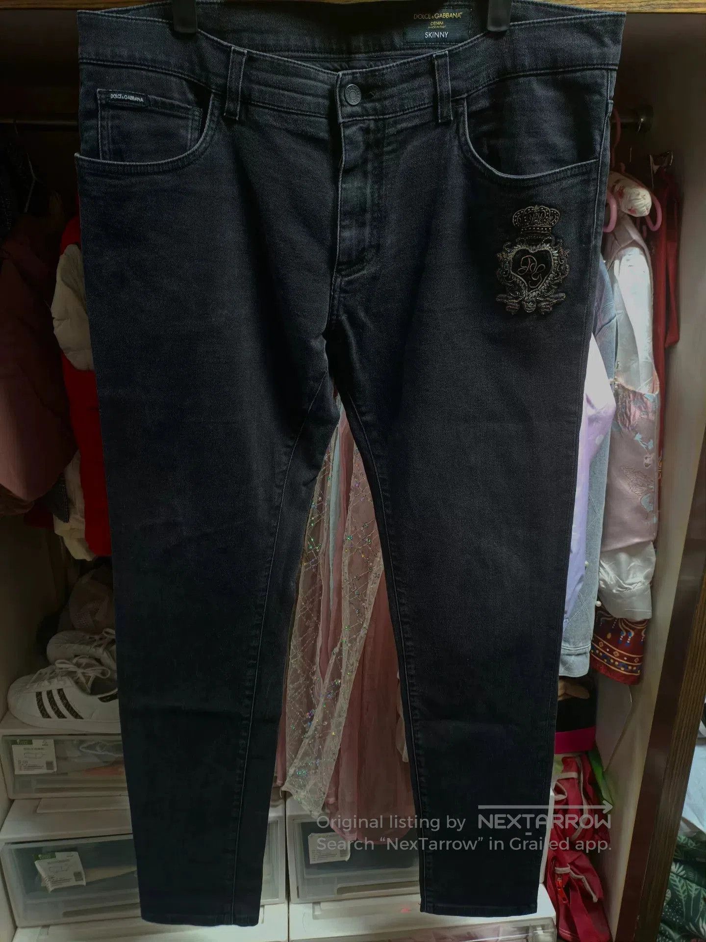 Dolce & Gabbana Dolce&Gabbana Sacred Heart Crown Jeans. Size US 40 / EU 56 - 1 Thumbnail