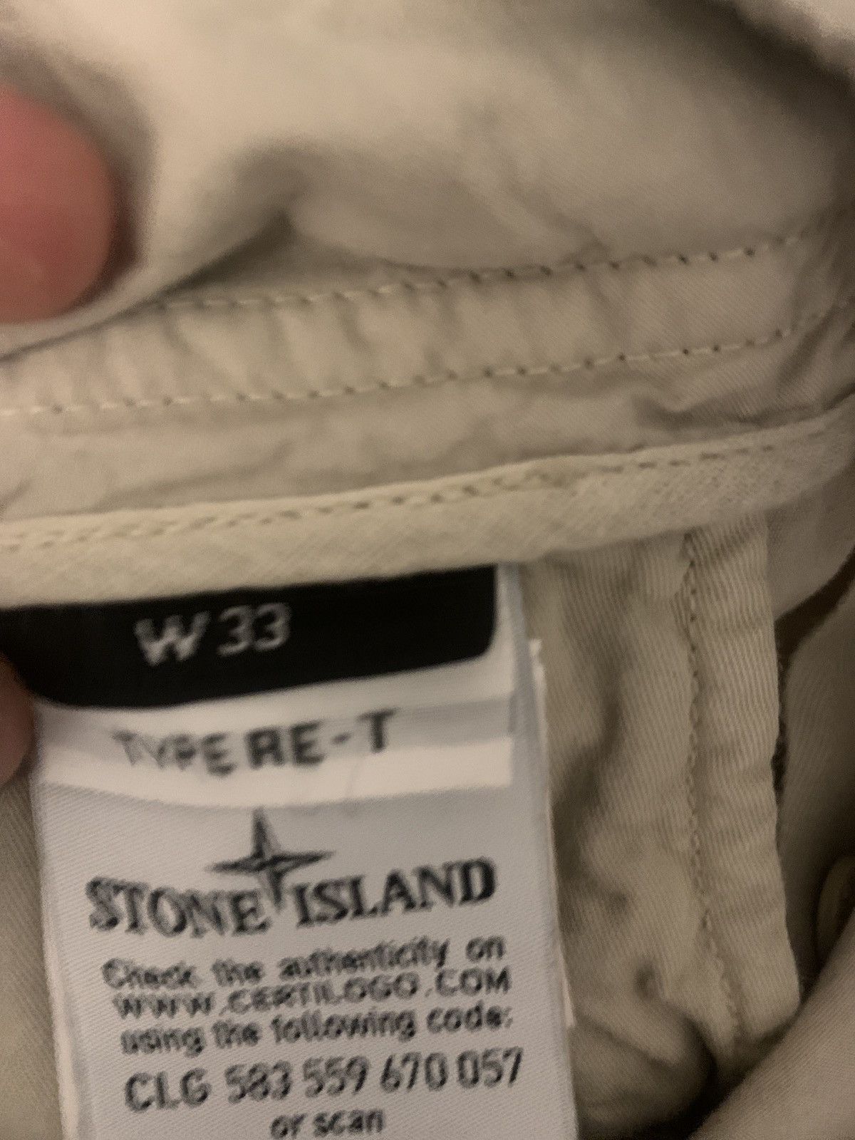 Stone Island Stone Island Ghost Piece Cargo Pants Beige Size US 33 - 9 Thumbnail