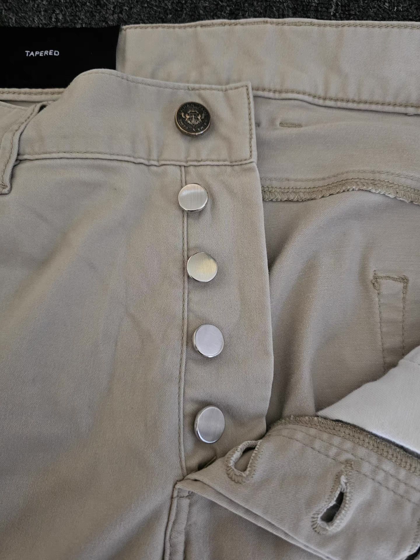 Balmain Balmain beige moto casual pants Q4 Size US 38 / EU 54 - 4 Thumbnail