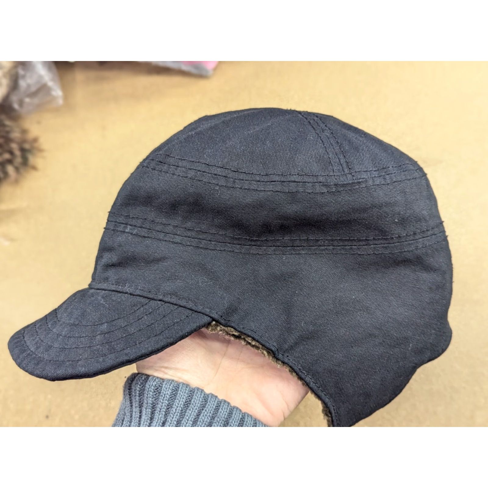 Goorin Bros. Goorin Bros Soft Cap M Black ear Flap Sherpa Insulated Outdoor Winter Balaclava Unisex Adults Men Women Size ONE SIZE - 3 Thumbnail