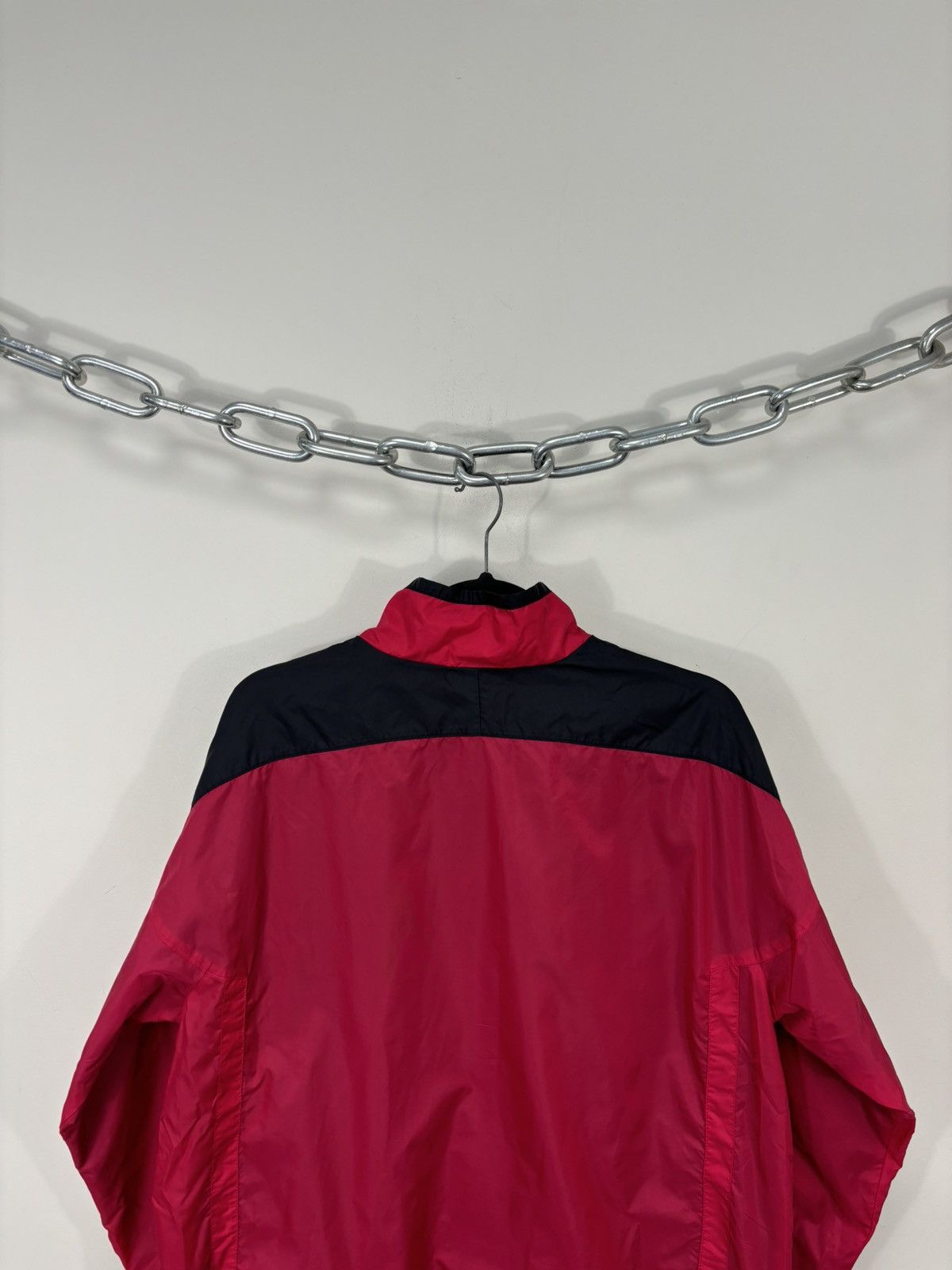 Nike Vintage Nike Y2K Retro Burgundy Full Zip Nylon Track Jacket Size US L / EU 52-54 / 3 - 17 Thumbnail