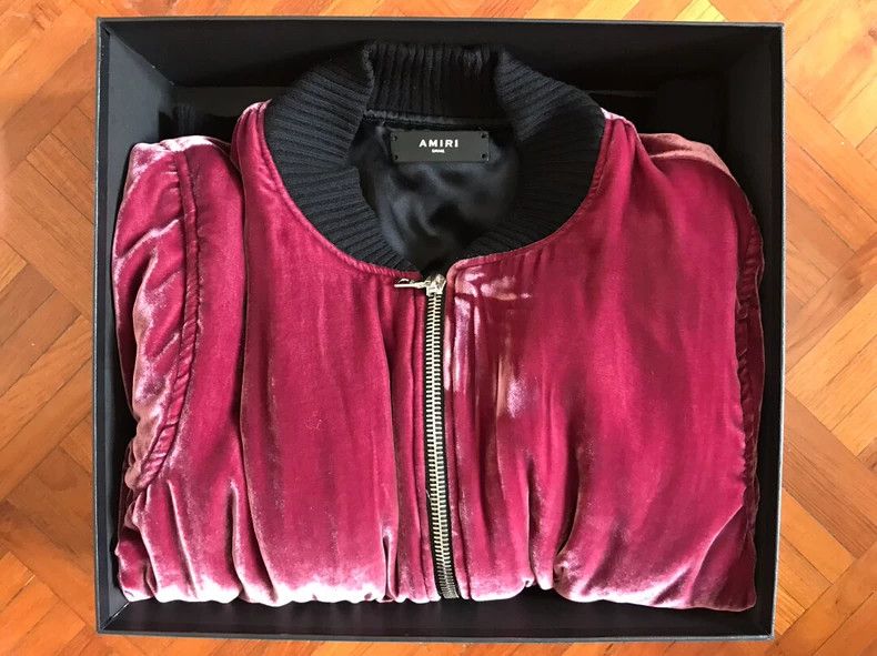 Amiri Amiri SS16 Velvet Bomber Jacket Size US S / EU 44-46 / 1 - 6 Thumbnail