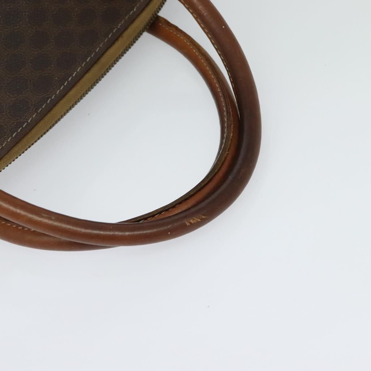Celine CELINE Macadam Canvas Hand Bag Pvc Leather Brown Gold Size ONE SIZE - 7 Thumbnail