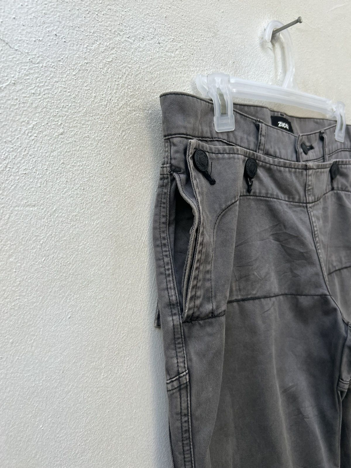 CABANE de ZUCCa × Issey Miyake × Vintage Vintage Issey Miyake Zucca Fade Black Flare Crackerjack Pant Size US 31 - 11 Thumbnail