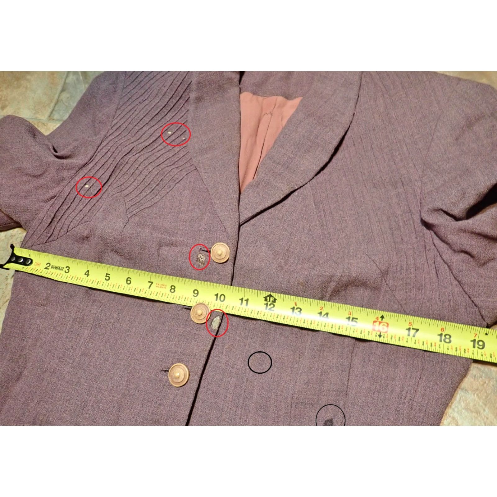Vintage VINTAGE Pacific Craft Blazer Category: Jacket Women S Purple 60s 50s USA Classic Preppy Distressed Wool Blazer M Size S / US 4 / IT 40 - 5 Thumbnail