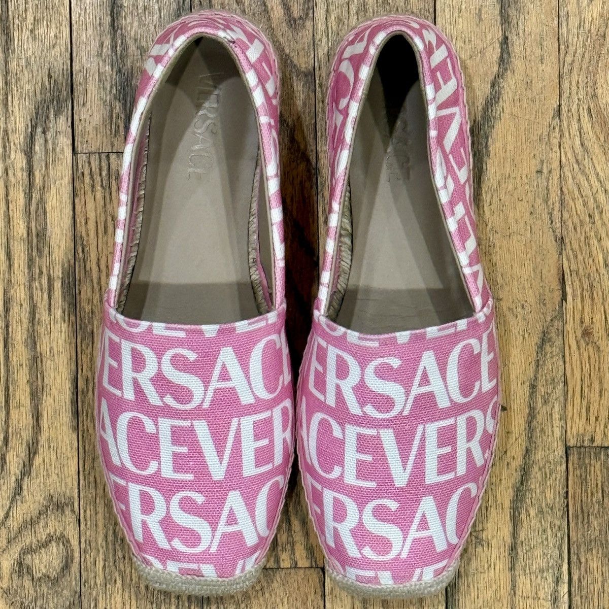 Versace Versace Women's Pink Espadrilles Size US 8.5 / IT 38.5 - 1 Thumbnail
