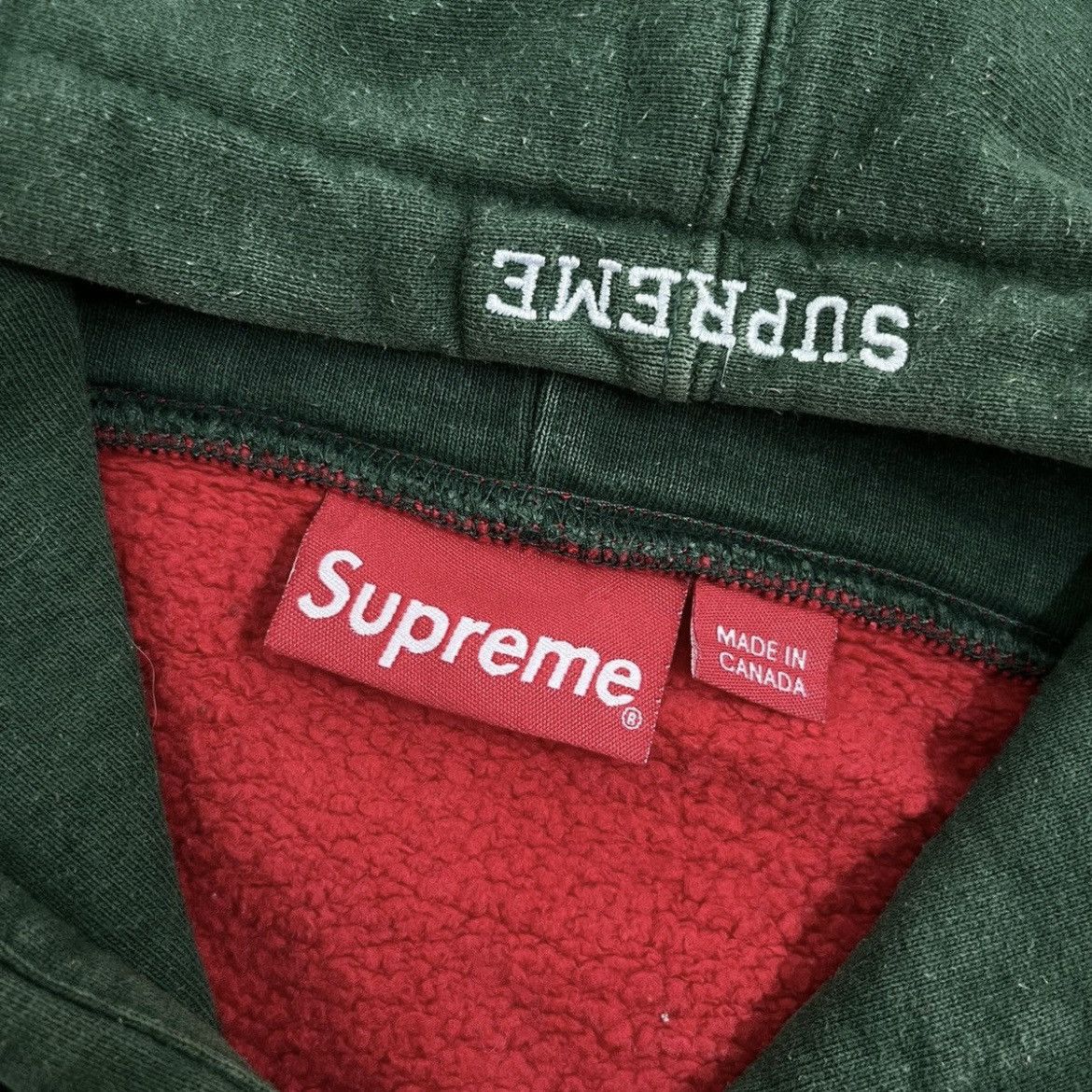Supreme Supreme S Logo Split Hooded Dark Green Rare Size US XL / EU 56 / 4 - 6 Thumbnail