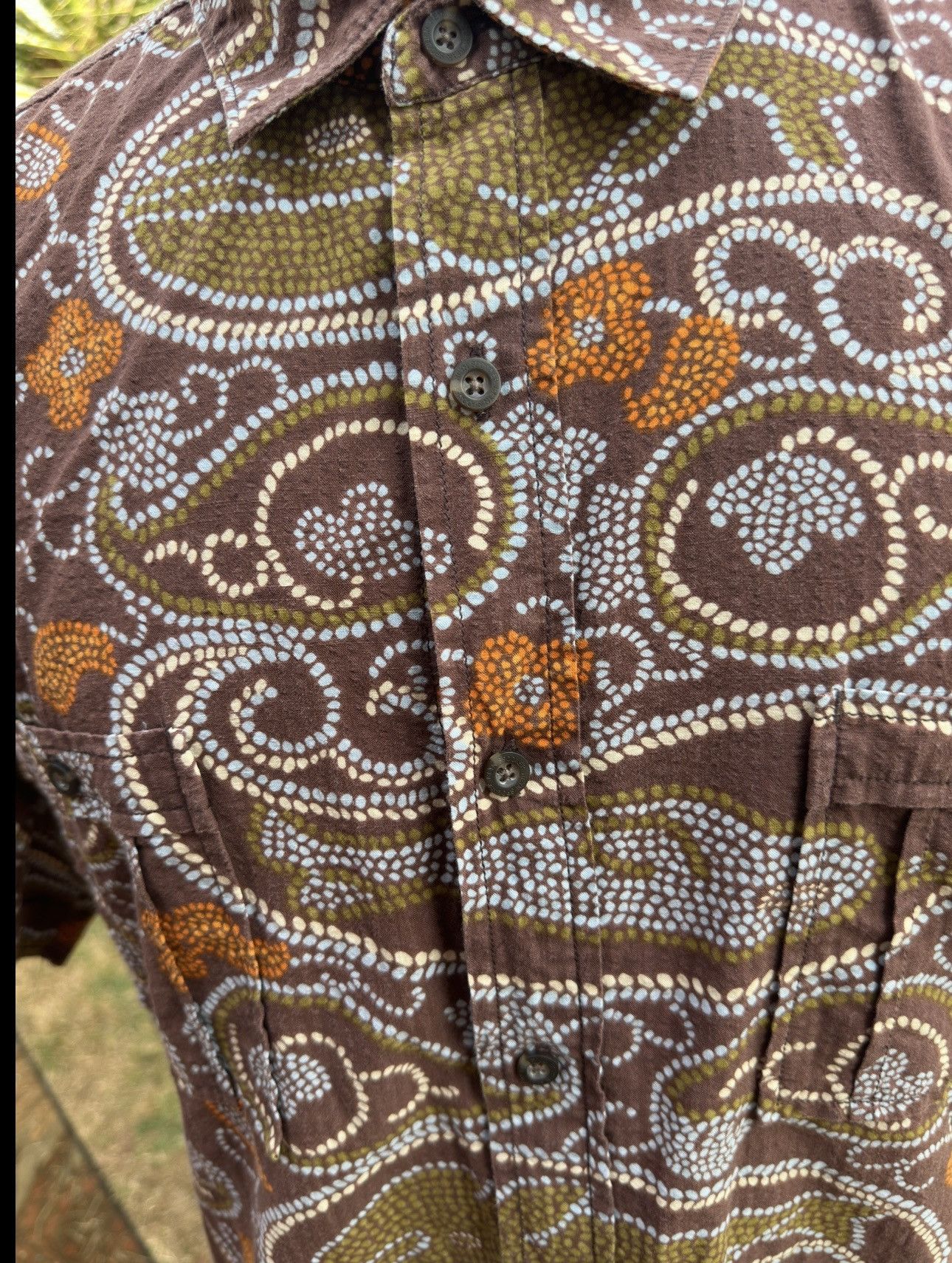 Reyn Spooner PreOwned Reyn Spooner Brown Hawaiian Print Men's Large Size US L / EU 52-54 / 3 - 3 Thumbnail