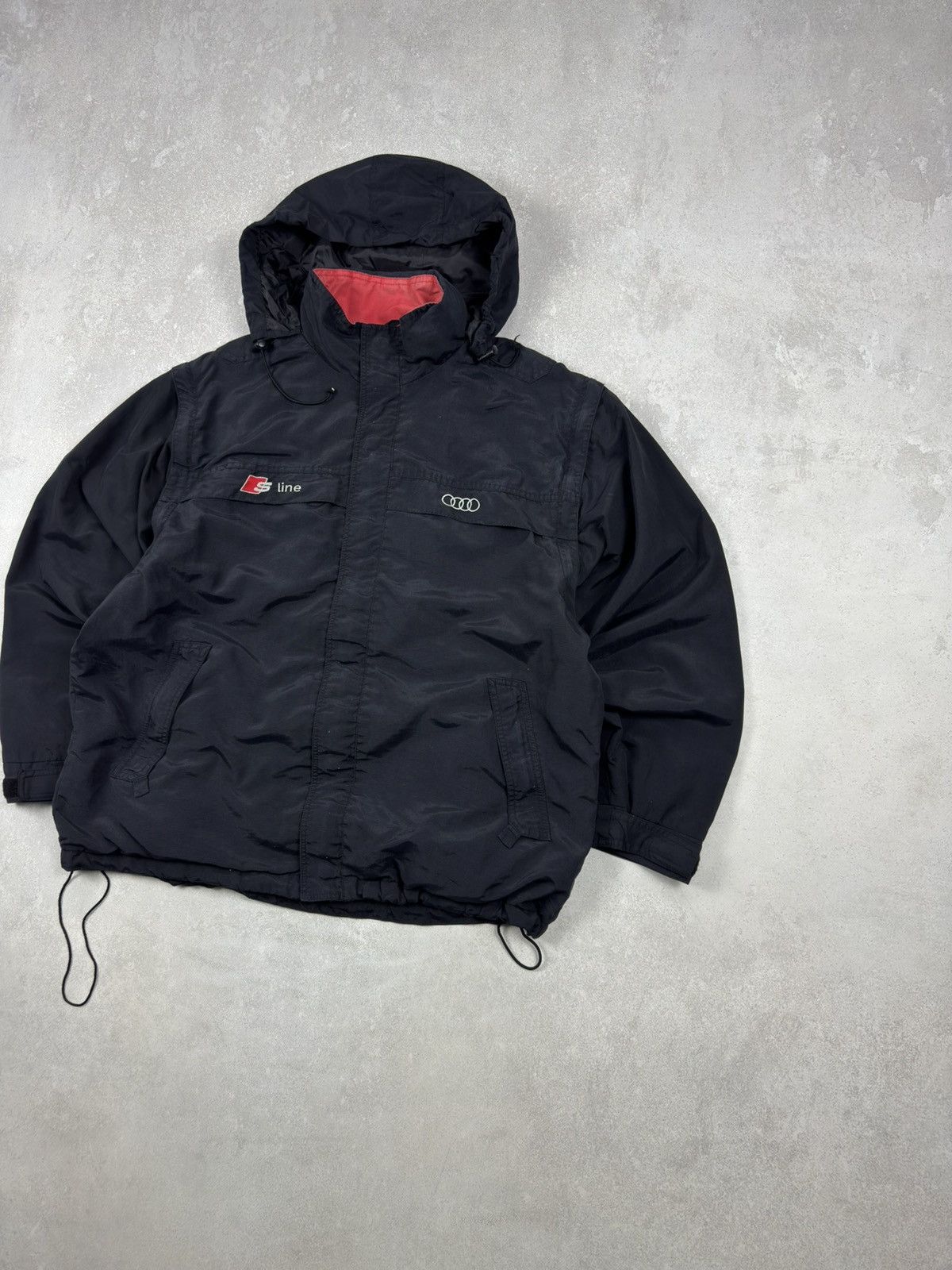 Audi Vintage Audi S-Line Racing Jacket Full Zip Vest 2 in 1 Size US L / EU 52-54 / 3 - 4 Thumbnail