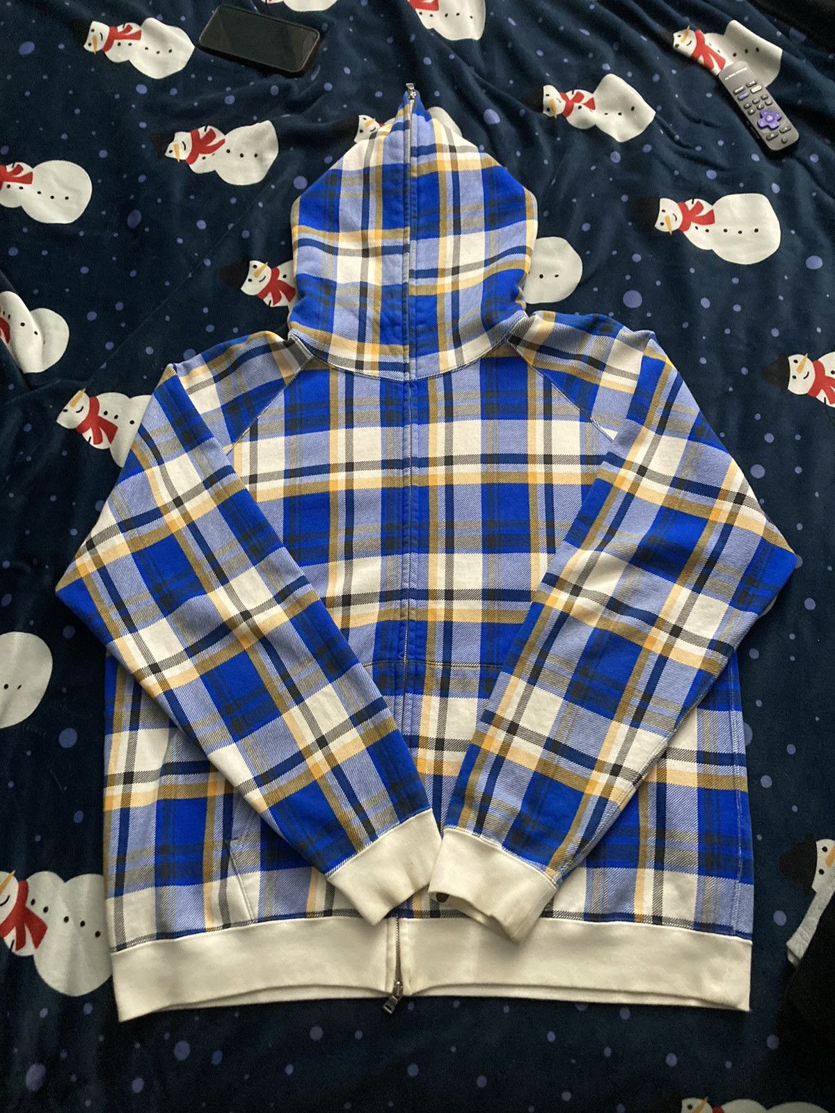 Bape Bape Maebashi Check Full Zip Hoodie Size US L / EU 52-54 / 3 - 1 Thumbnail