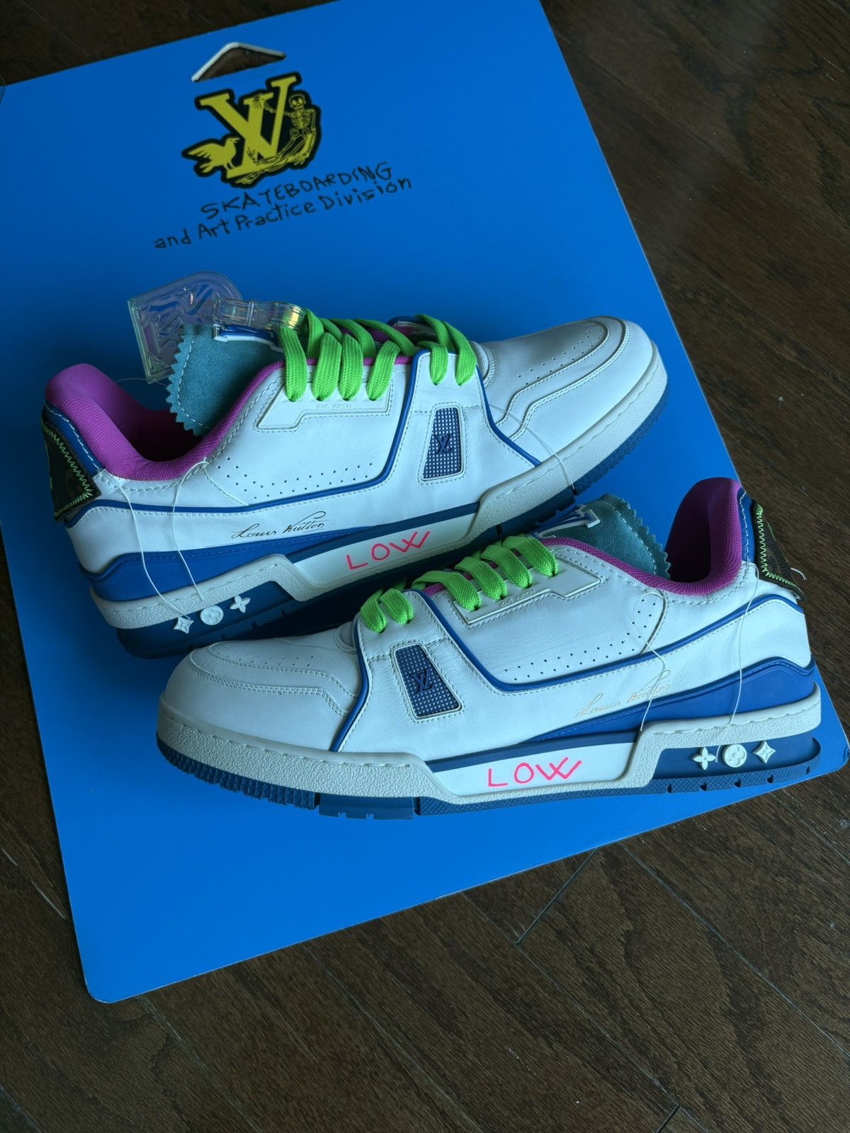 Louis Vuitton RARE Louis Vuitton Virgil Upcycled Trainer SoHo Exclusive Size US 12 / EU 45 - 2 Thumbnail