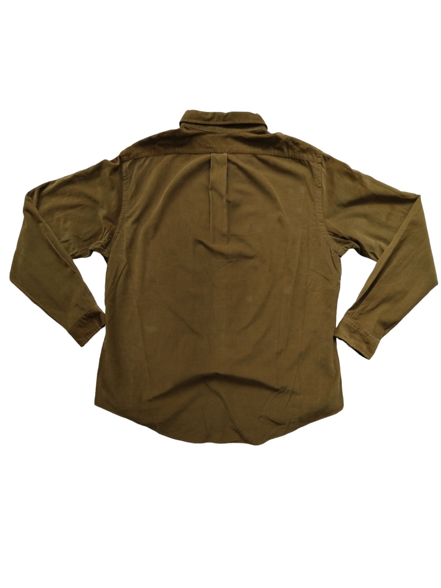 Ralph Lauren Ralph Lauren Olive Green Corduroy Shirt Size US M / EU 48-50 / 2 - 2 Thumbnail