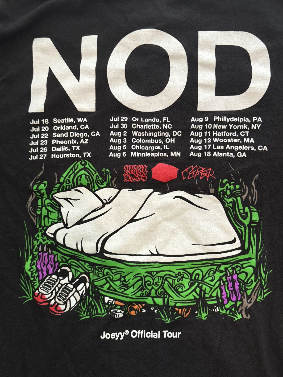 Band Tees Joeyy / Shed Theory 2023 Nod Tour shirt Size US M / EU 48-50 / 2 - 3 Thumbnail