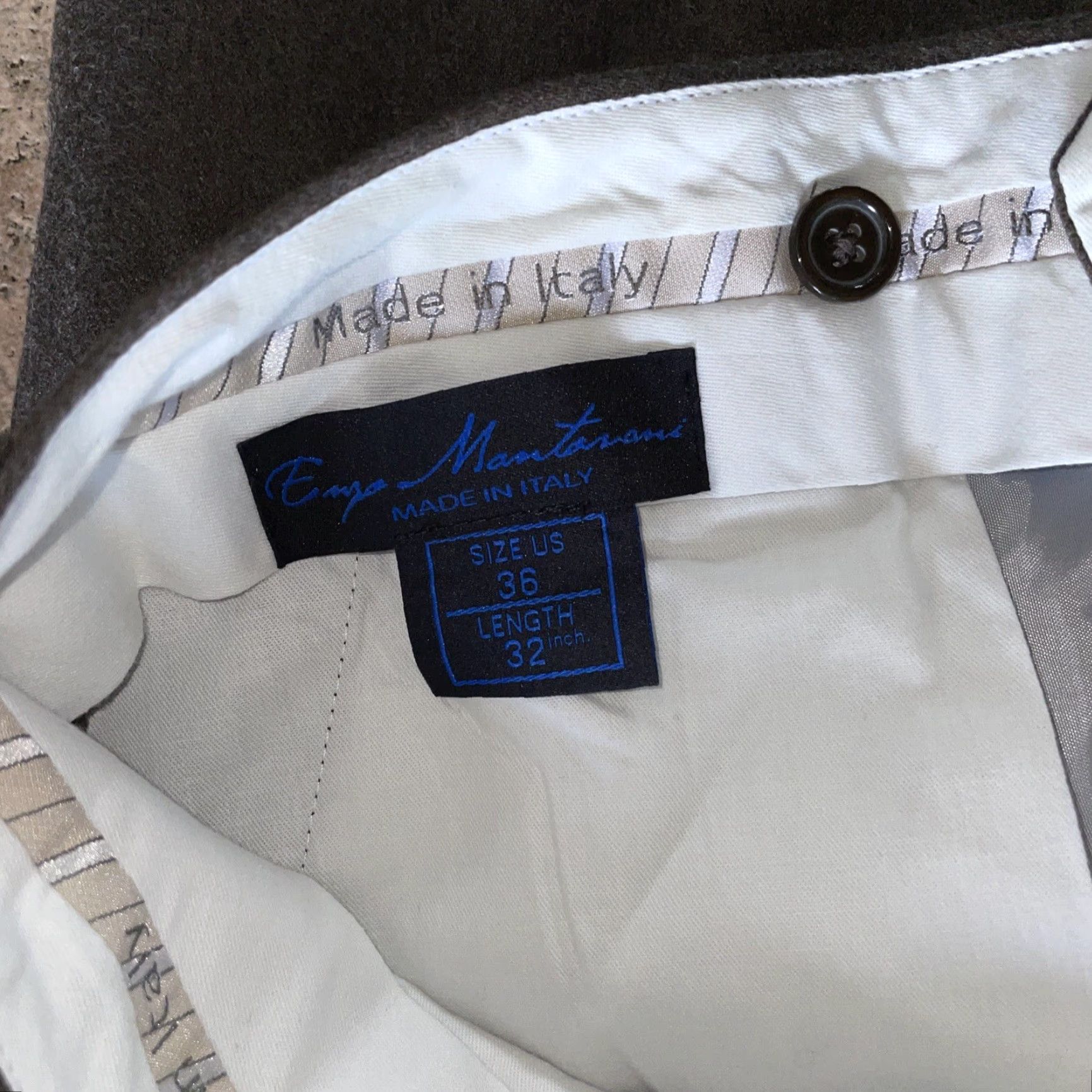 Kenzo VINTAGE Enzo Mantovani Dress Pants Mens Brown 36 x 32 Men Regular Department Clothing Size US 36 / EU 52 - 3 Thumbnail