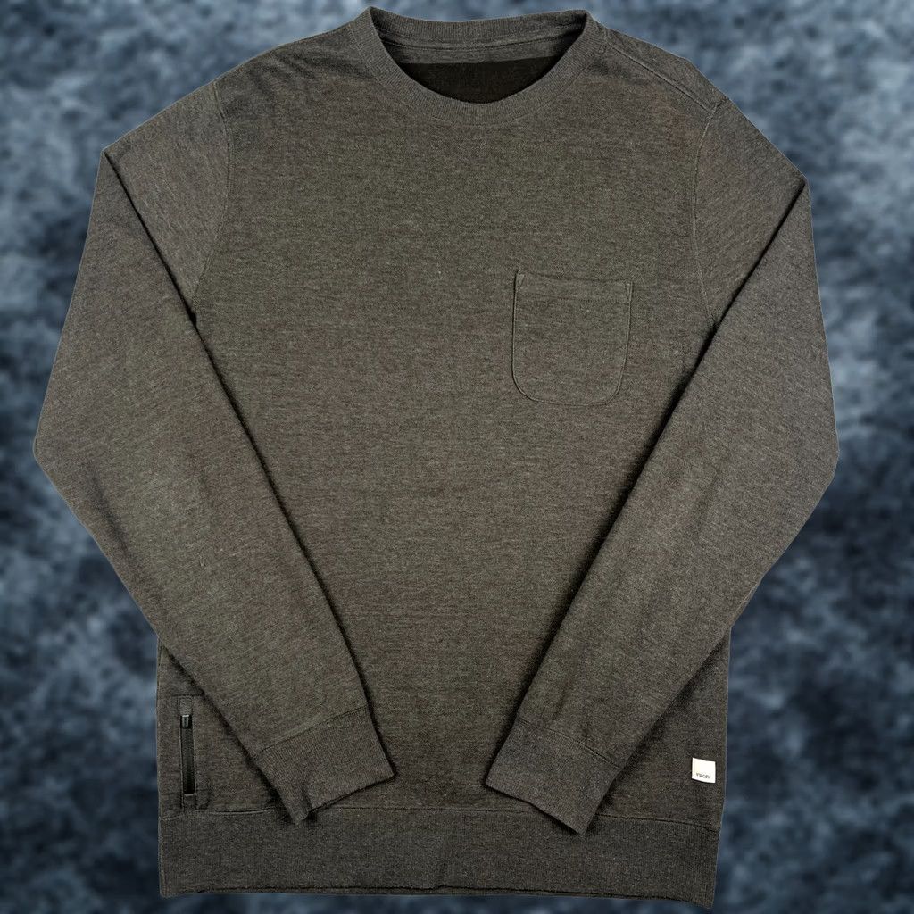 Vuori Vuori Jeffreys Sweatshirt Pullover Crew Mens Large Beige Grey Stretch Pocket Size US L / EU 52-54 / 3 - 1 Thumbnail
