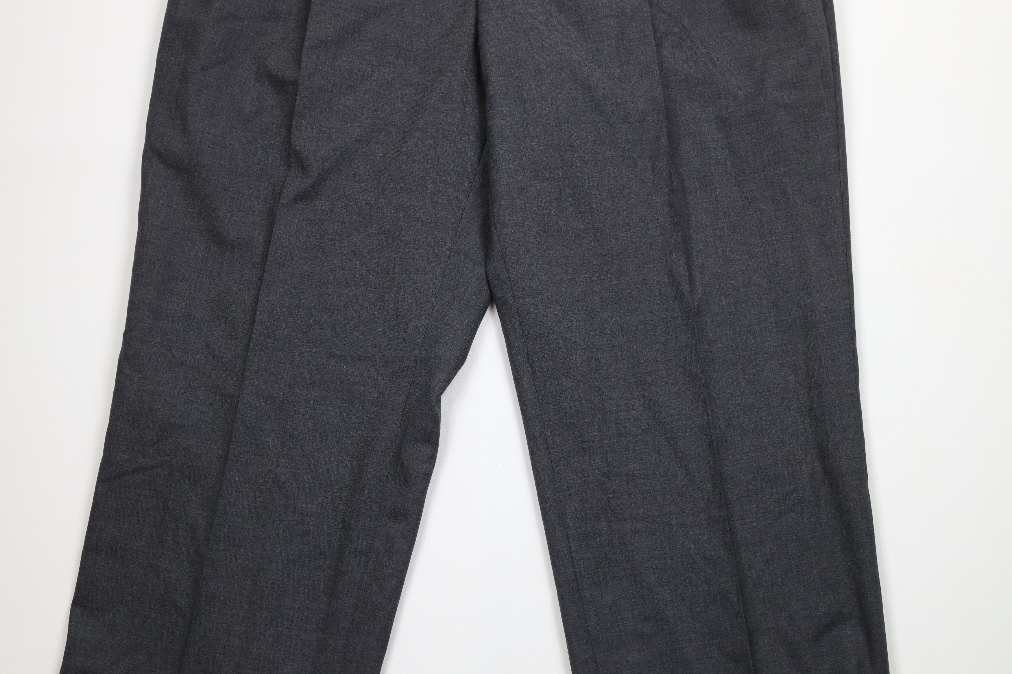 Lands' End × Vintage Vintage 90s Lands End Cuffed Wide Leg Chino Pants Gray Size US 38 / EU 54 - 3 Thumbnail