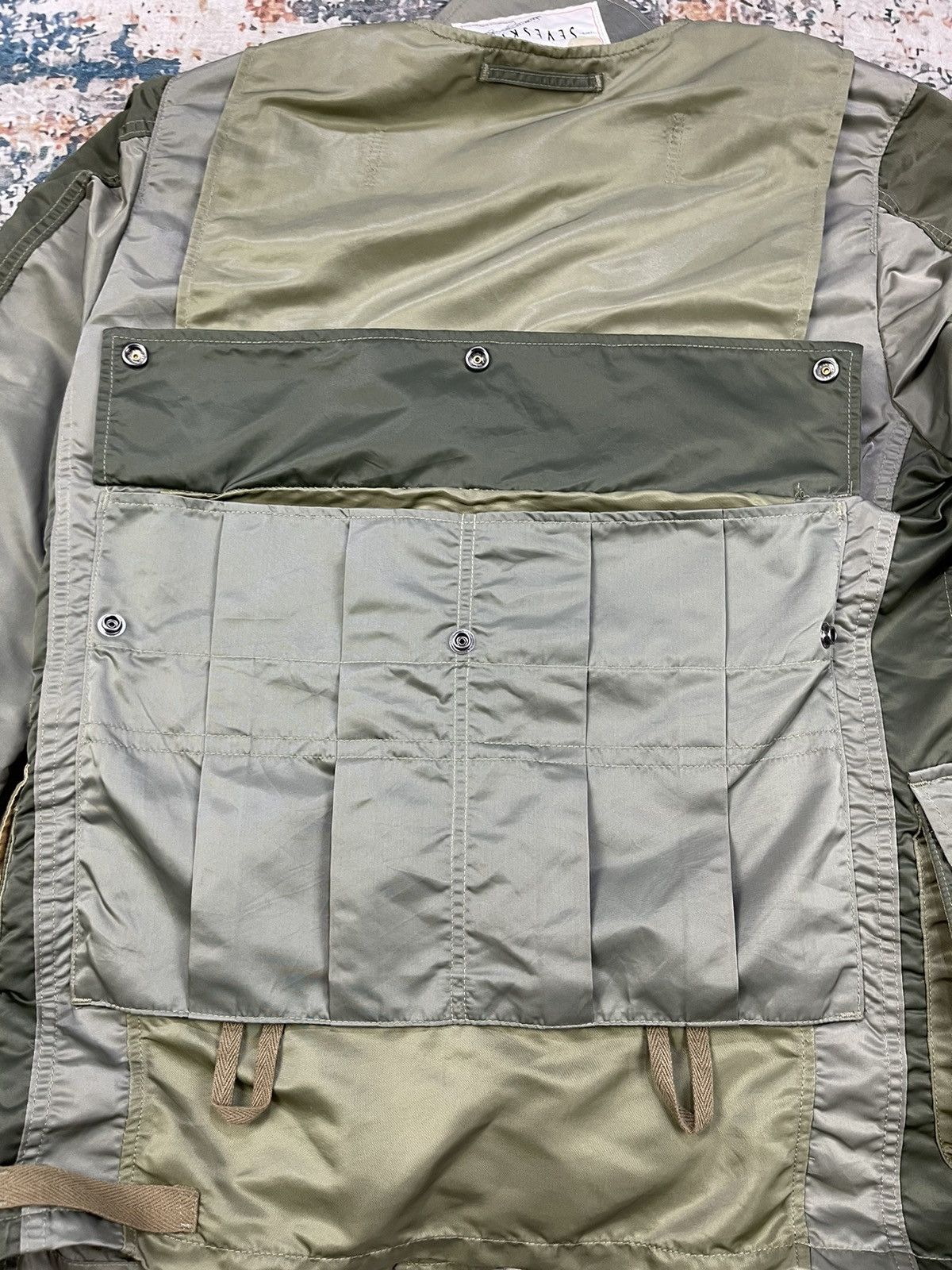 Vintage SEVESKIG Upcycle Rebear Military Jackets Size US M / EU 48-50 / 2 - 6 Thumbnail