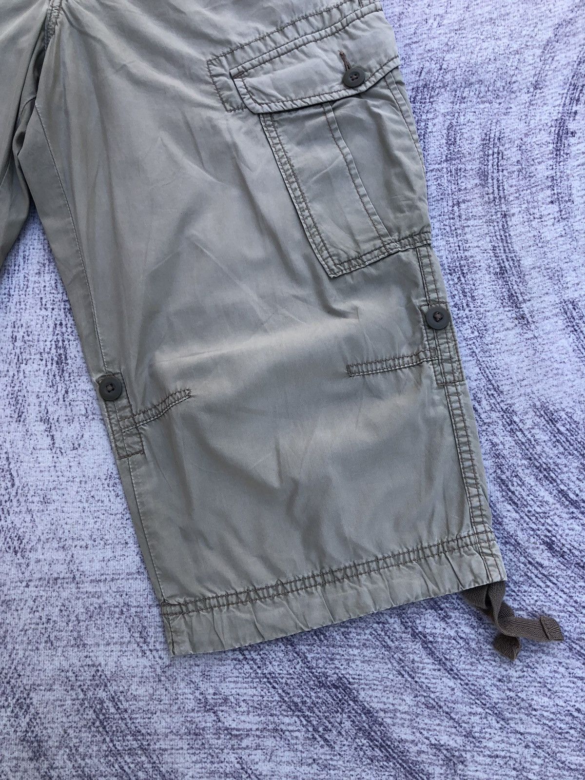 Japanese Brand × Uniqlo 🔴Uniqlo X Cropped Cargo Pants Multipocket Stretchable Size US 31 - 4 Thumbnail