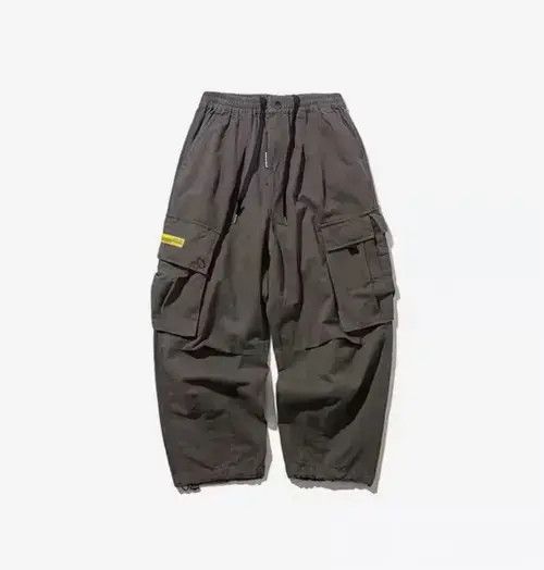 Japanese Brand 20AW Indigo Union Japan Grey Multi Pocket Worker Pants Size US 33 - 3 Thumbnail