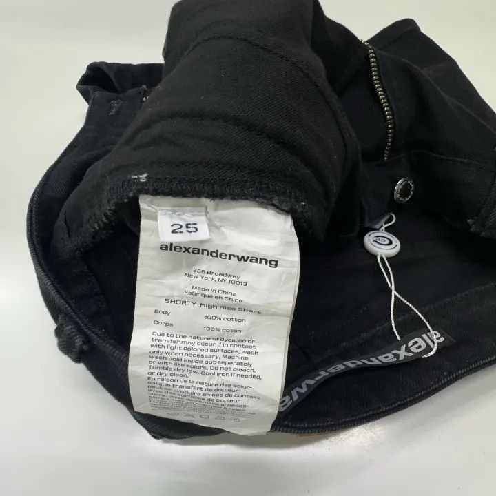 Alexander Wang Alexander Wang High-Waisted Denim Shorts for Women - Size 25" / US 0 / IT 36 - 4 Thumbnail