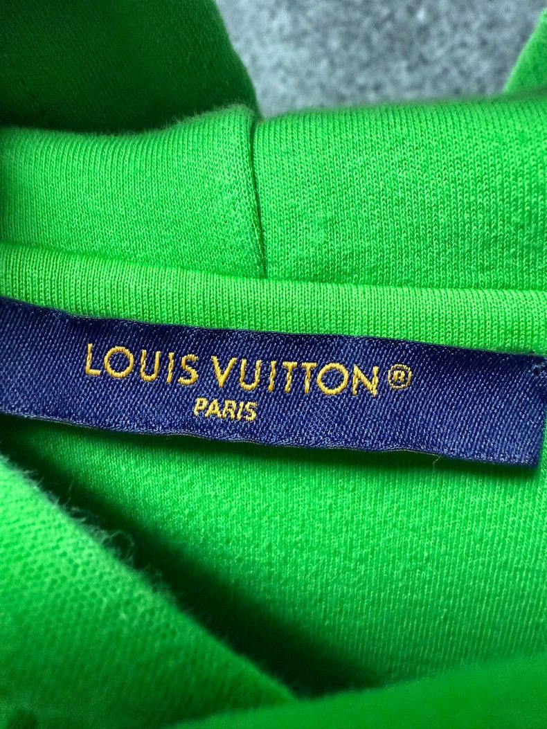 Louis Vuitton Louis Vuitton Green Hoodie Size US L / EU 52-54 / 3 - 3 Thumbnail