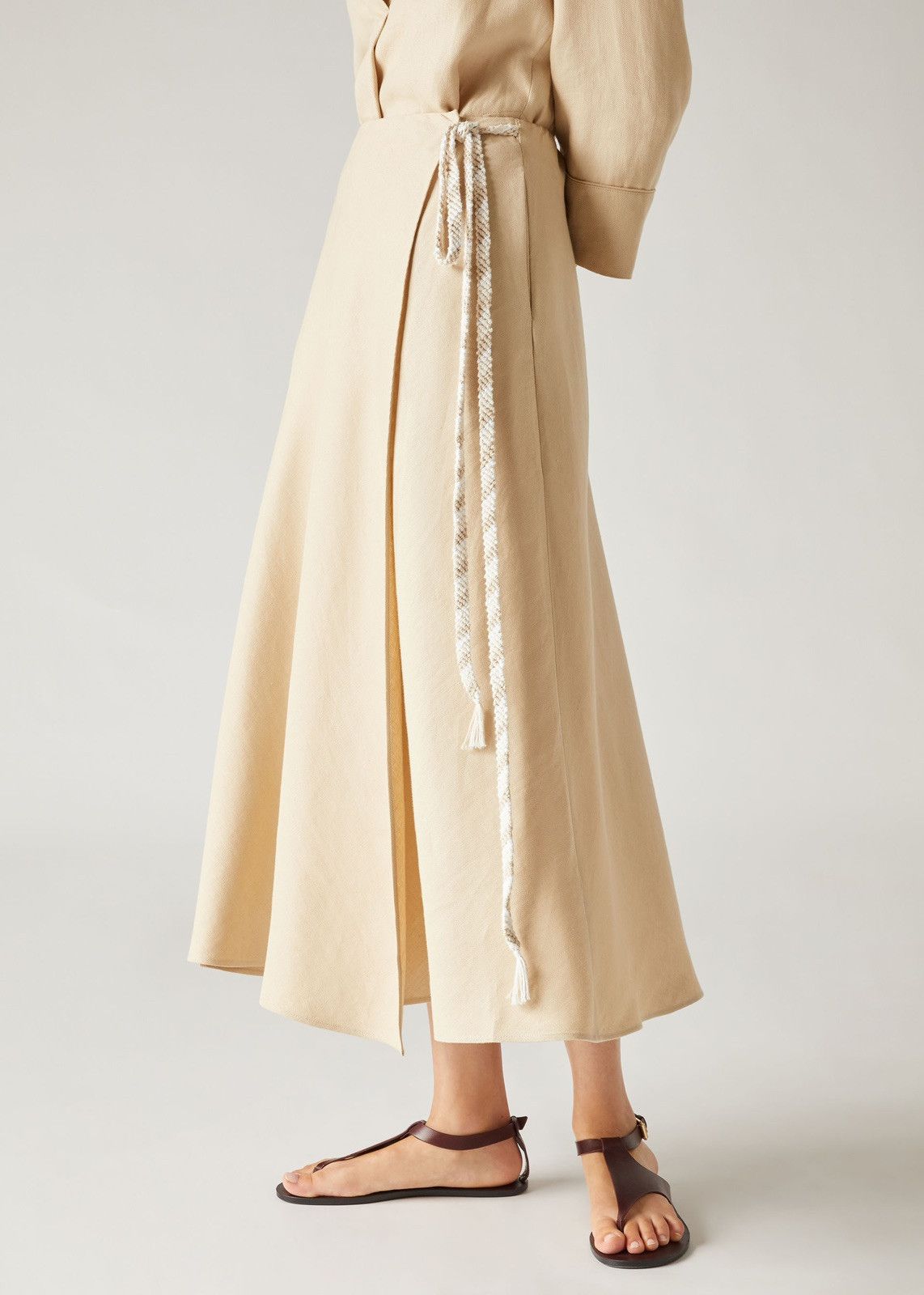 Loro Piana o1srvl11e0424 Skirt in Calfskin Size 34" / US 12 / IT 48 - 3 Thumbnail