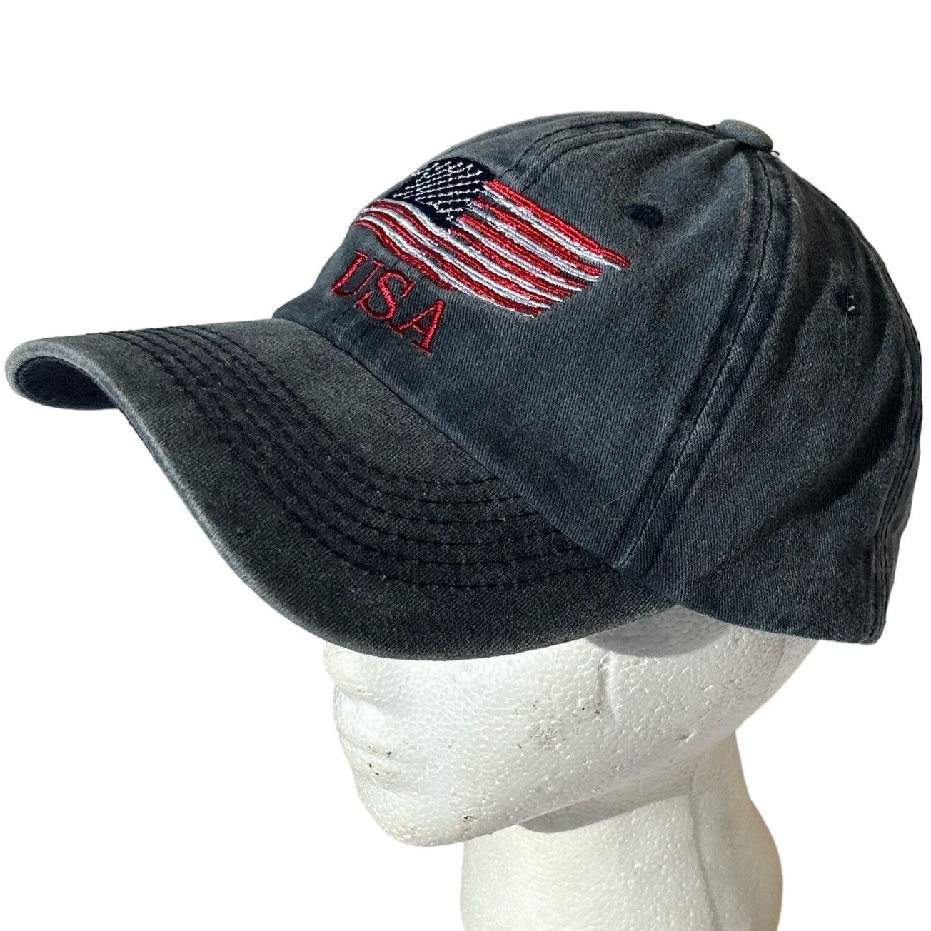 Other Gray & Red USA Men's Hat Size ONE SIZE - 2 Thumbnail