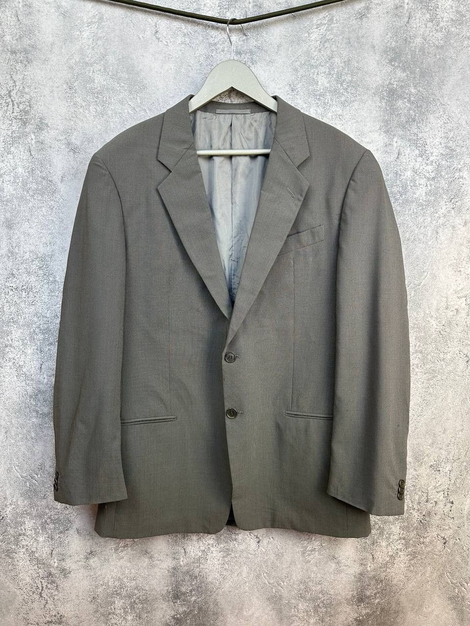 Giorgio Armani Giorgio Armani Le Collezioni Blazer Vintage Gray Wool Jacket Size 52L - 1 Thumbnail
