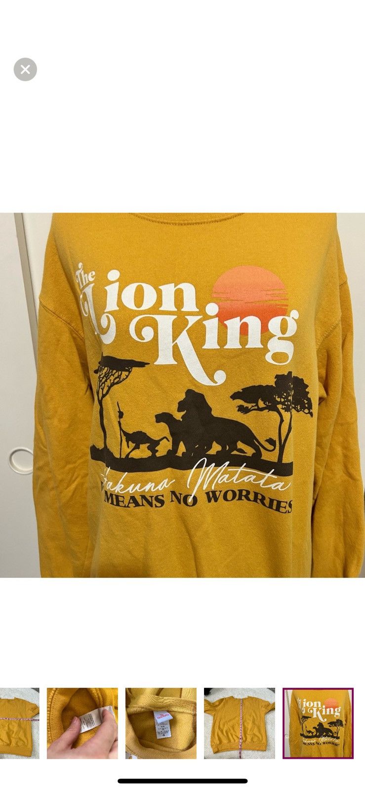 Disney Disney XS the lion king crewneck sweatshirt Size XS / US 0-2 / IT 36-38 - 4 Thumbnail