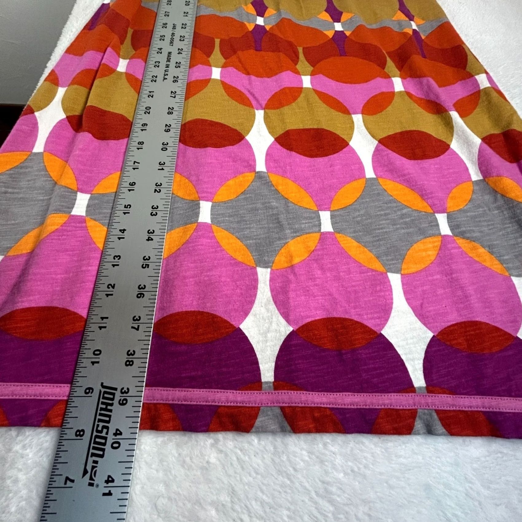 Boden Boden Womens Sleeveless Multicolor Geometric Circle Print Shift Dress M Size M / US 6-8 / IT 42-44 - 7 Thumbnail