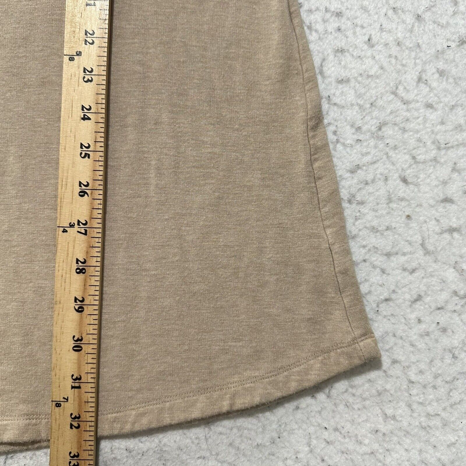 Other Soma Large Live Lounge Wear Tan Tunic Fleece Sweater Lace Size L / US 10 / IT 46 - 12 Thumbnail