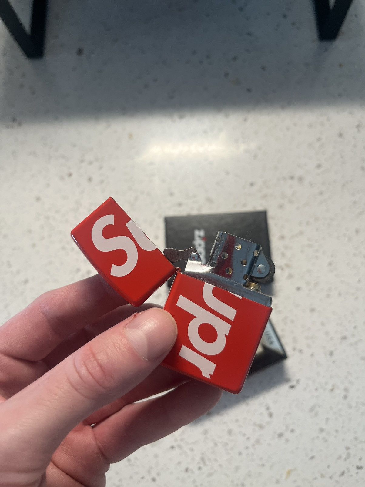 Supreme × Zippo Supreme Zippo Lighter Size ONE SIZE - 3 Thumbnail