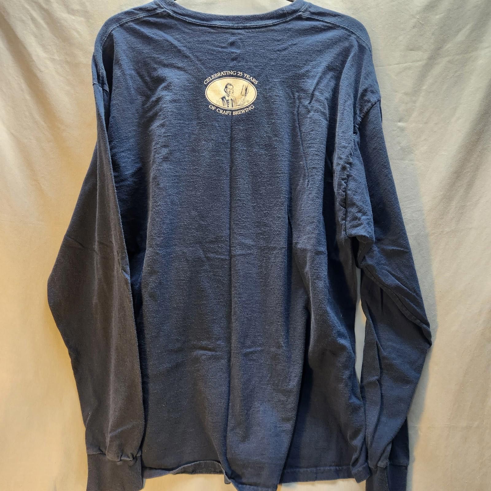 Hanes Sam Adams 25th Anniversary Long Sleeve Tshirt Blue Size XL Size US XL / EU 56 / 4 - 3 Thumbnail