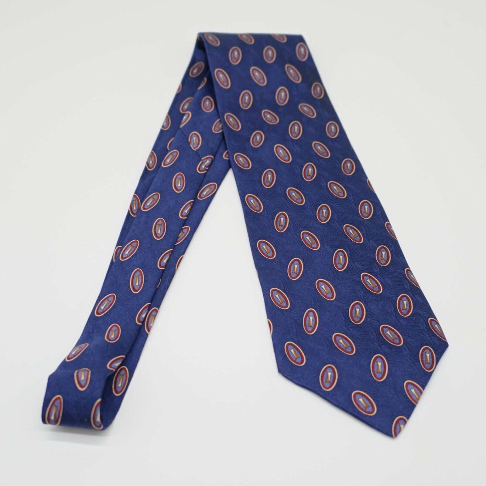 Lord & Taylor Lord & Taylor Blue Abstract Geometric Jacquard Print Short W Size ONE SIZE - 6 Thumbnail