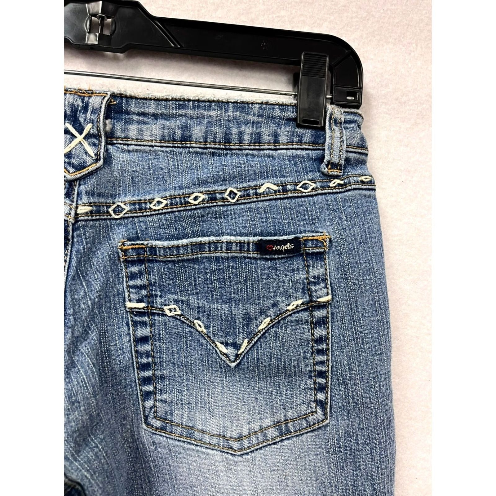 Vintage VINTAGE Angels Women's Jeans Flared Blue Size 5 Pockets 1990s Homes Size 27" / US 4 / IT 40 - 7 Thumbnail